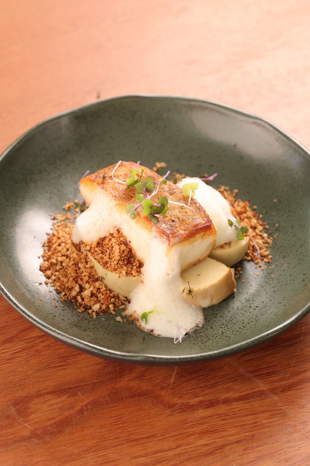 Peixe Branco em Nuvem de Limão Siciliano