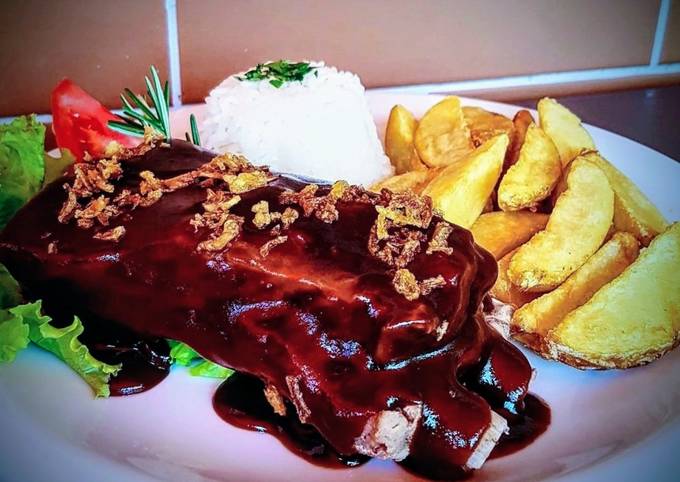 Costelinha ao molho barbecue (2 pessoas)